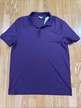 Calvin Klein Men's Deep Purple Polo